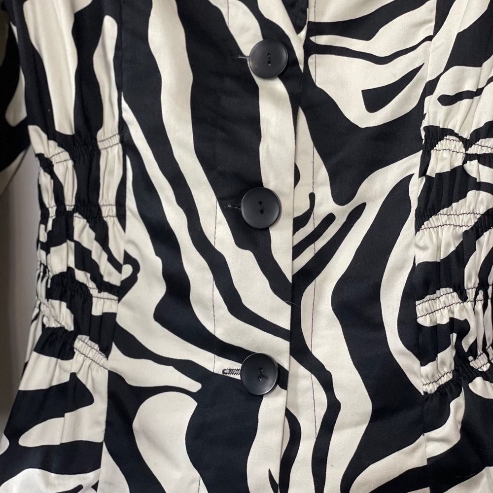 Luii Zebra Print Jacket Size Small - image 6